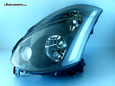 03-05 INFINITI CV35 G35 Coupe (Skyline) — Clear LED Headlight (Matte-Black Finish)